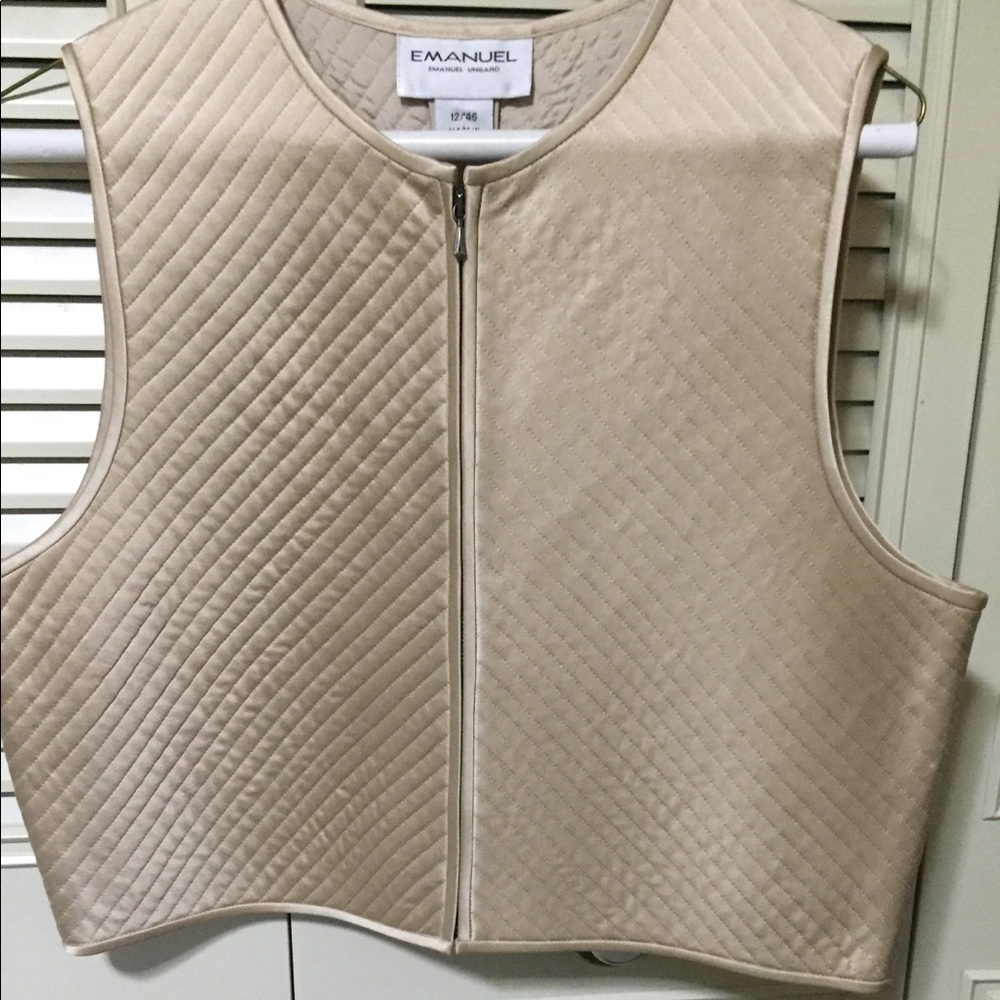 Emanuel Ungaro Silk Lady’s Short Vest (Gilet) S 12